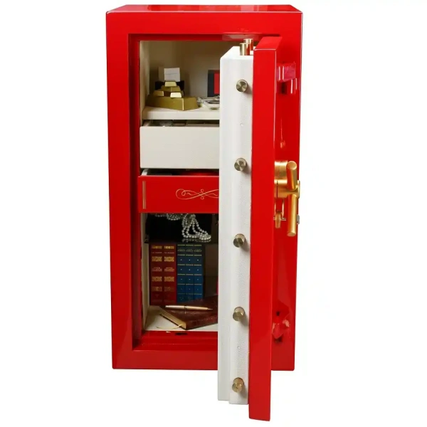 Сейф взломостойкий VALBERG РУБЕЖ 99 EL GOLD (красный)